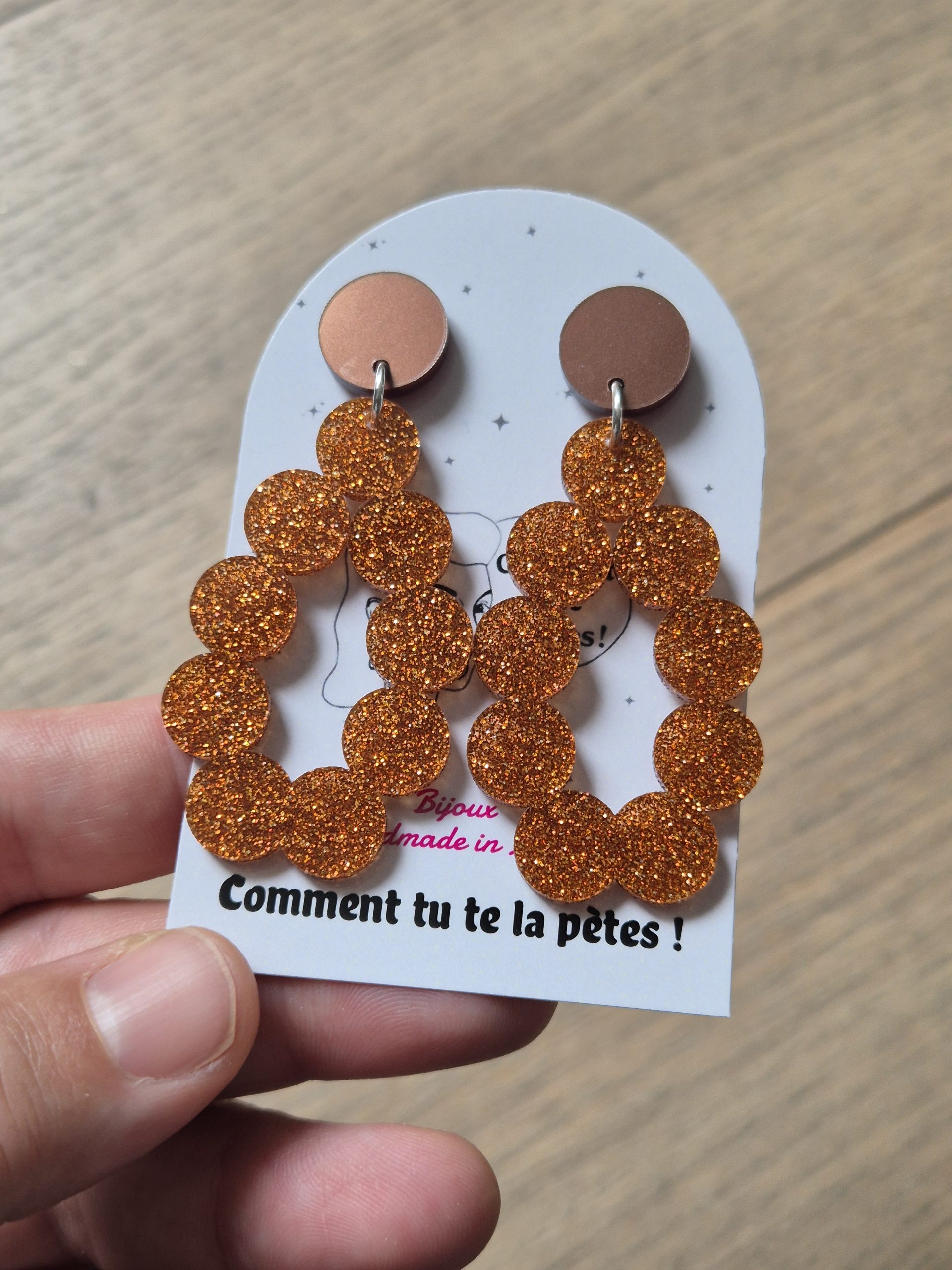 Boucles d'oreilles pendantes Georgette