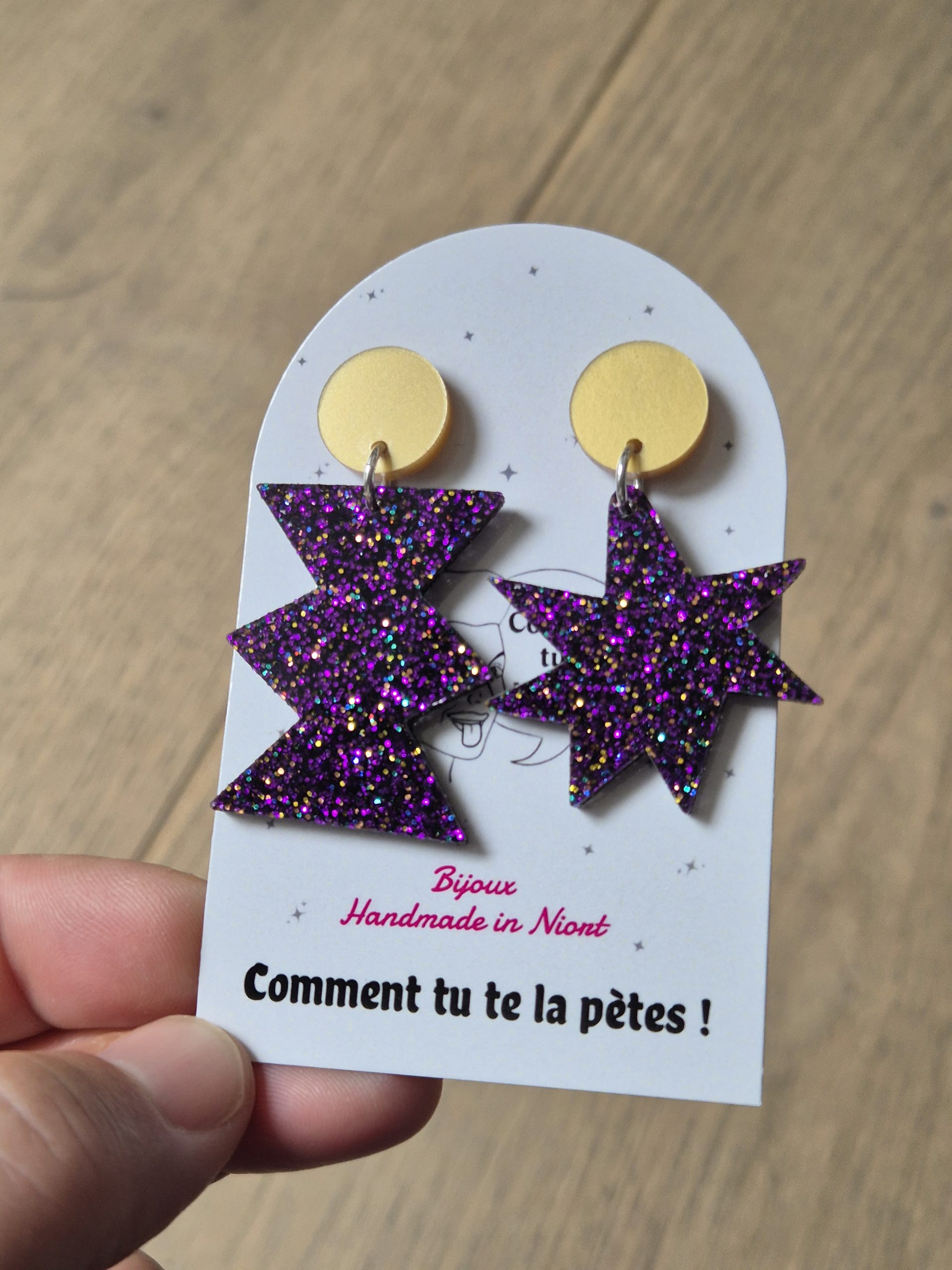 Boucles d'oreilles pendantes Simone – Image 3