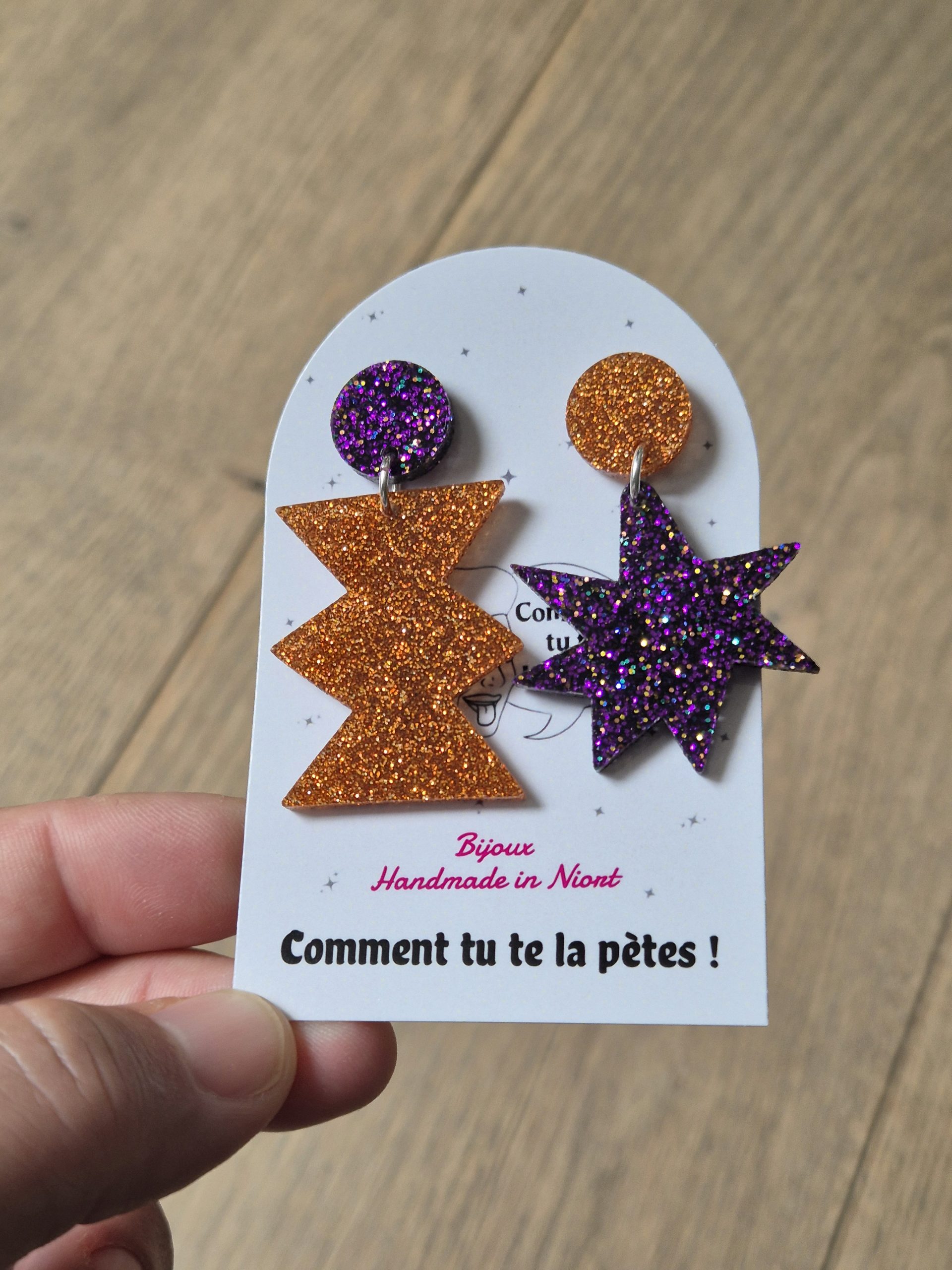 Boucles d'oreilles pendantes Simone – Image 2